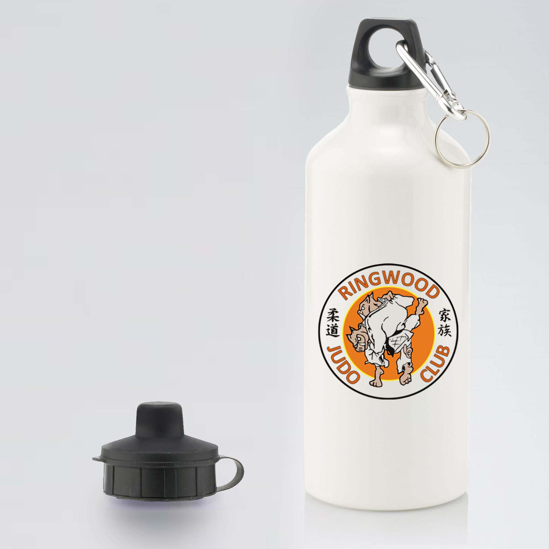 Aluminium Water Bottle With 2 Cap Styles