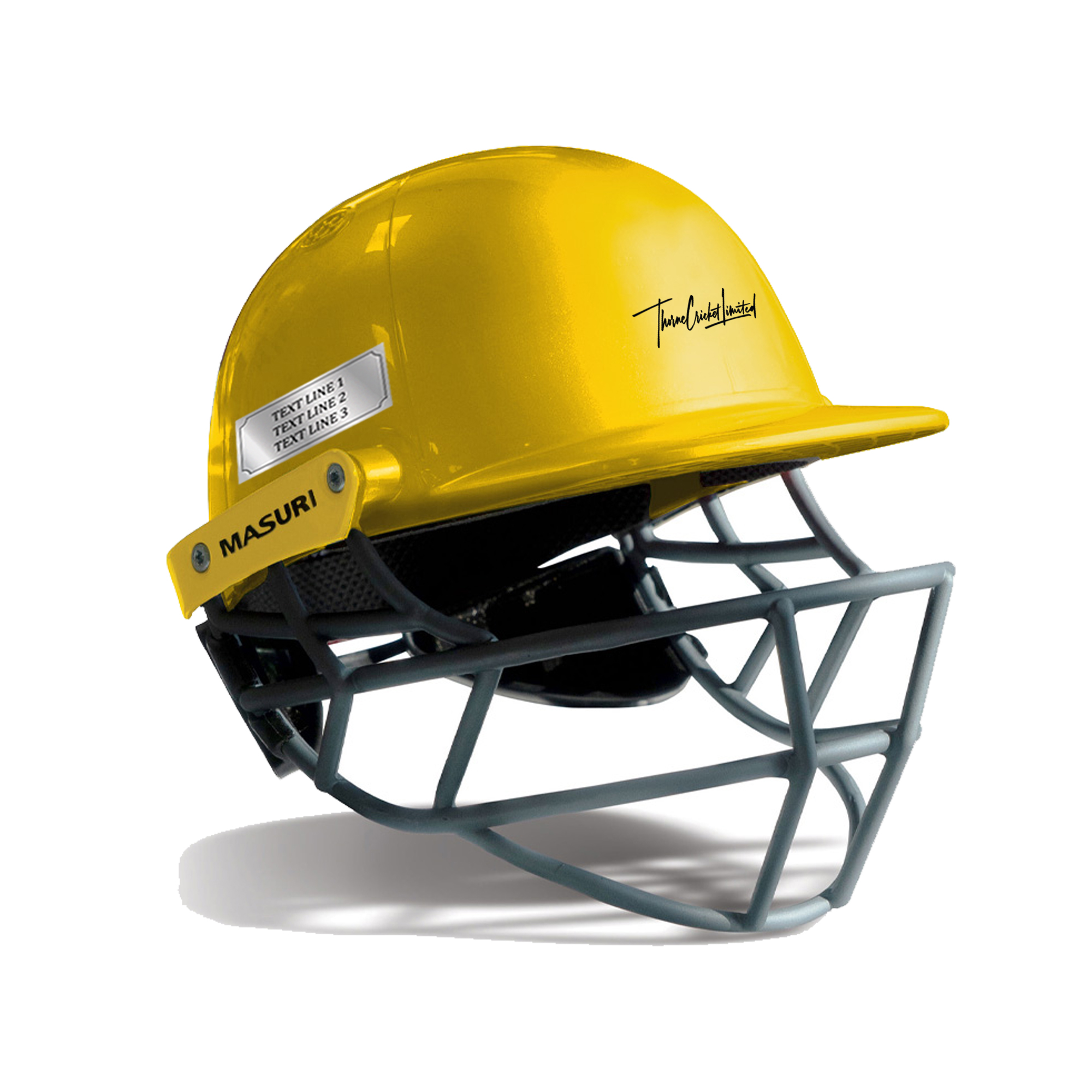 Yellow Mini Replica Helmet (Including custom awards label)