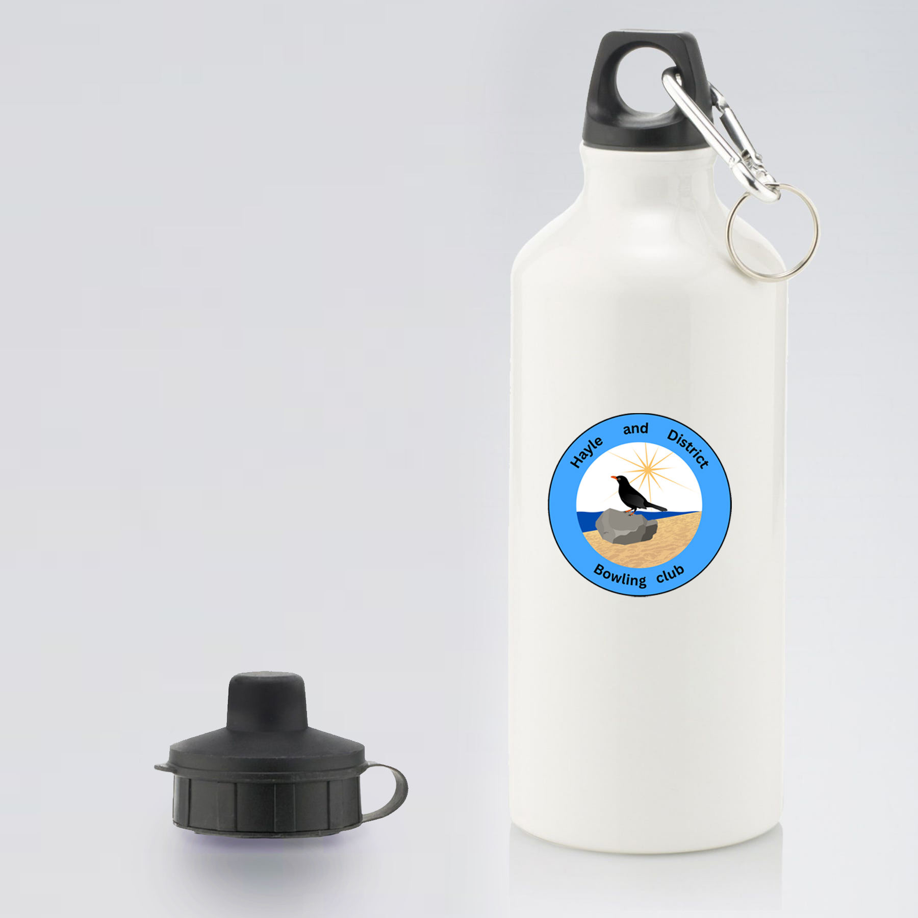 Aluminium Water Bottle With 2 Cap Styles