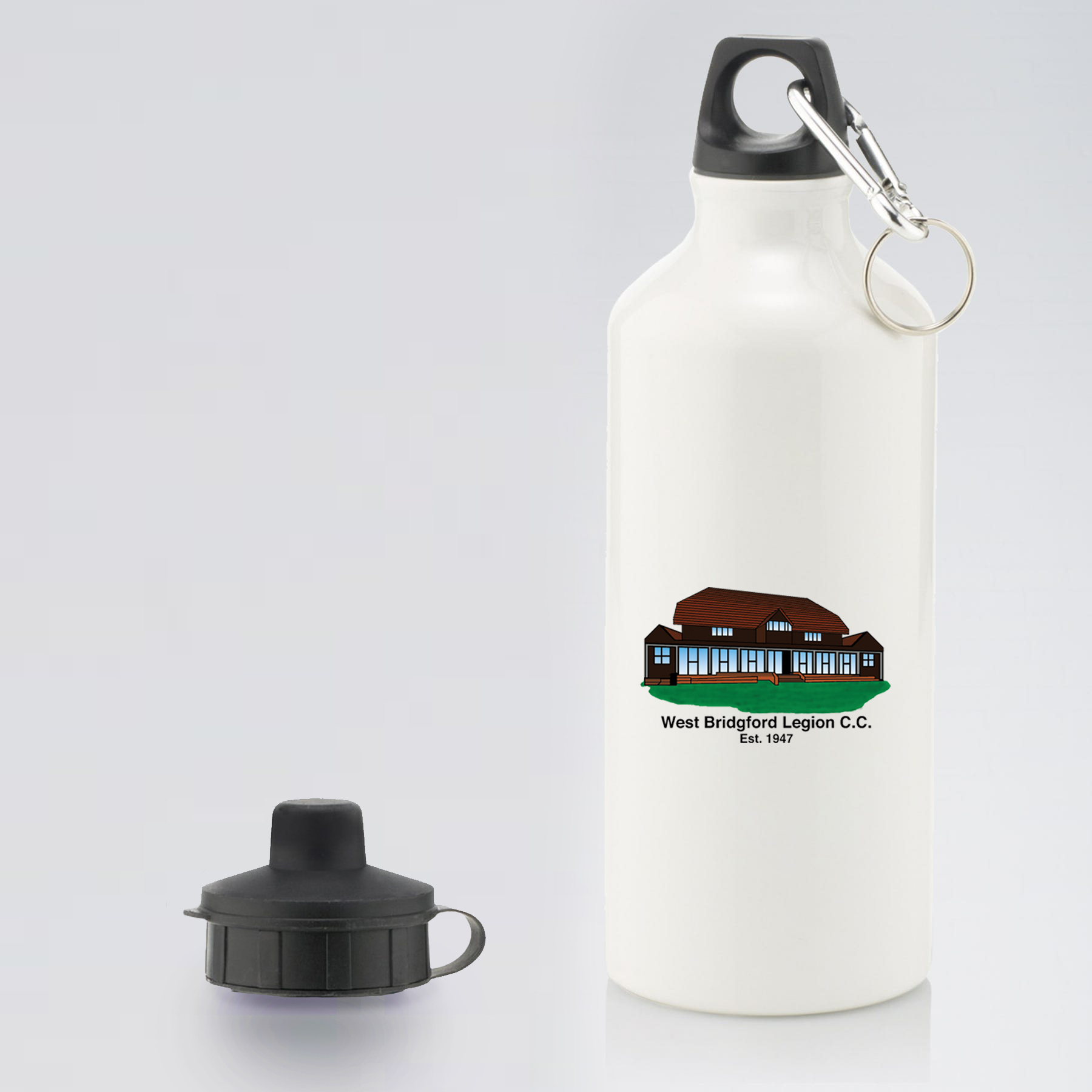 Aluminium Water Bottle With 2 Cap Styles