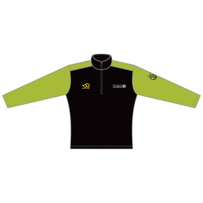 Men's ¼ Zip Tech Fleece Lime/Black - DELIVERY BEGINNING OF NOVEMBER